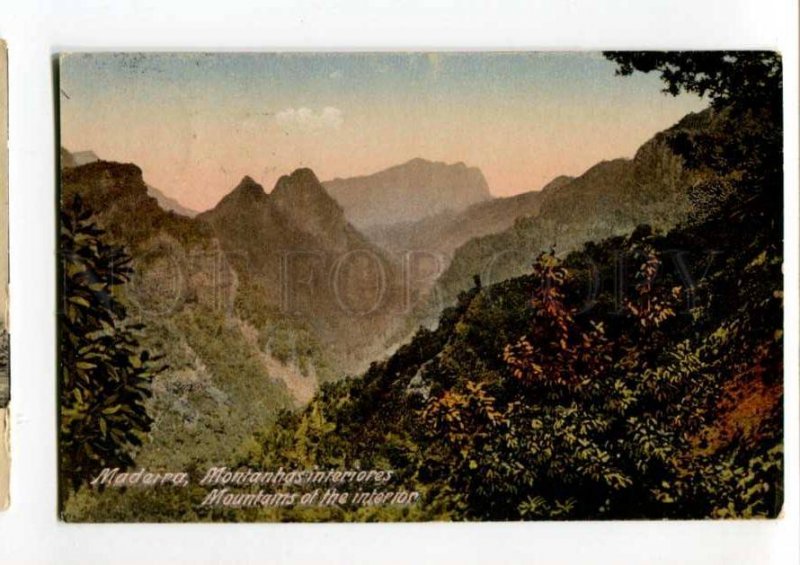 289498 PORTUGAL MADEIRA Mountains Vintage 1922 year RPPC