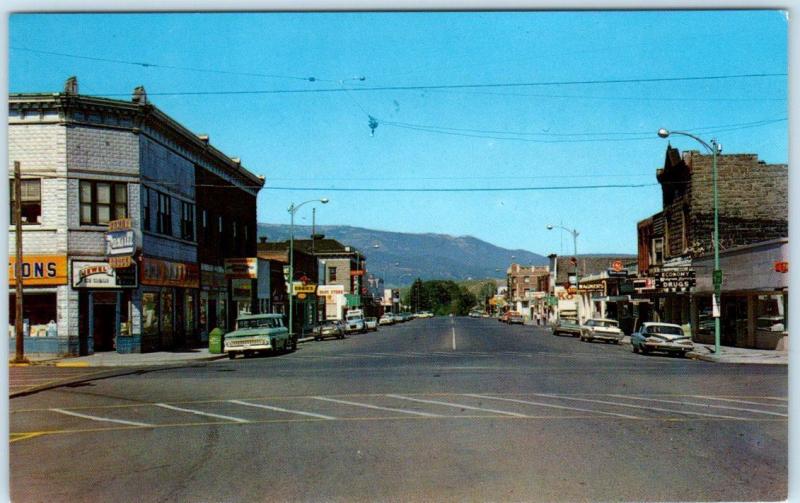 ENTERPRISE, Oregon  OR    STREET SCENE  ca 1960s   Wallowa County   Postcard