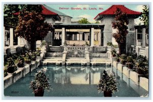 1911 Scenic View Delmar Garden Pond House St Louis Missouri MO Vintage Postcard