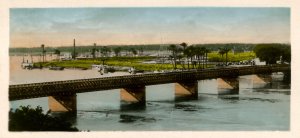 Egypt - Kas-en-Nil Bridge  *RPPC  (2.75 X 5.875)