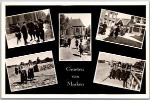 Groeten Van Marken Netherlands Souvenir Photo Places Real Photo RPPC Postcard