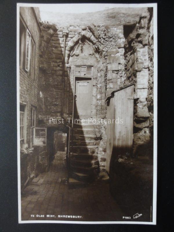 Shropshire SHREWSBURY Ye Olde Mint - Old RP Postcard by Walter Scott P863
