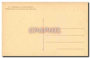 Old Postcard Cathedral Coutances pinnacles of the buttresses low arches north...