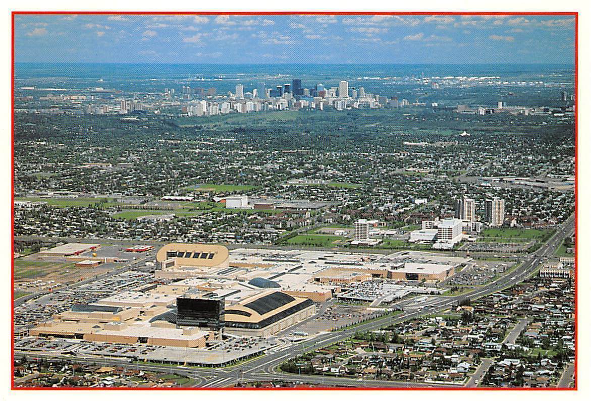 Canada Edmonton Alberta Aerial View West Edmonton Mall Canada Alberta Edmonton Postcard Hippostcard