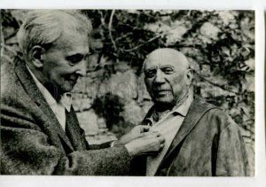 3115475 EHRENBURG Writer & Pablo PICASSO old PHOTO Russian PC