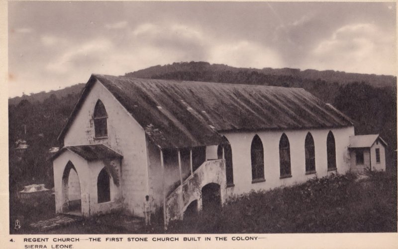 Regent Church Sierra Leone Africa Old Tucks Postcard