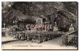 La Sainte Baume Old Postcard Inside the cave