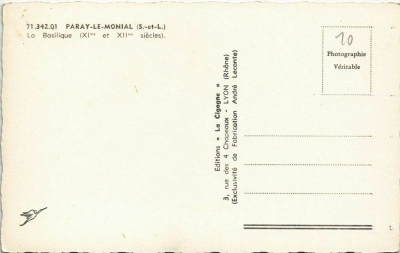 CPA PARAY-le-MONIAL La Basilique (1190285)