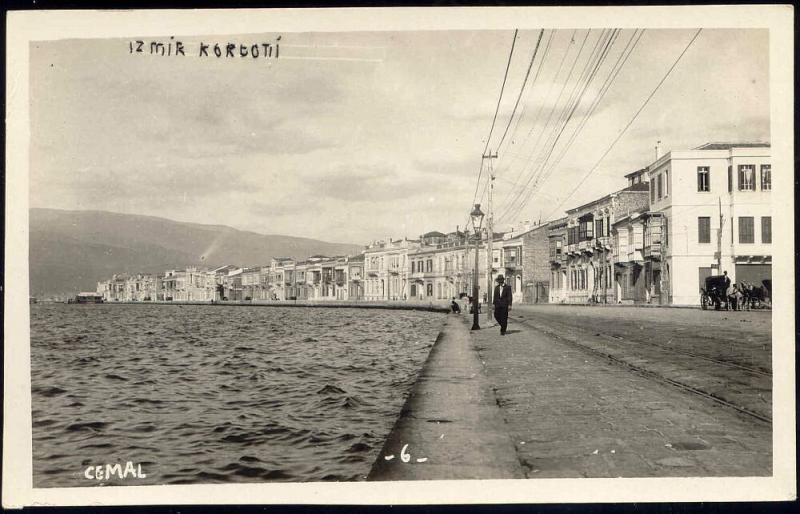 turkey, SMYRNA IZMIR, Kordon, Quay (1930s) RPPC