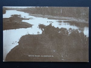 Australia Queensland GLADSTONE Boyne River shows Cattle Crossing Old RP Postcard