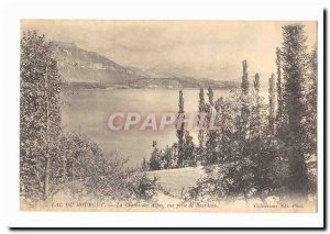 Lake Bourget Old Postcard The chain of decision Bourdeau view Alps