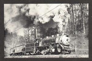 WV Buffalo Creek & Gauley Railroad Train Loco 14 DUNDON WEST VIRGINIA Postcard