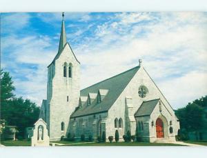 Unused Pre-1980 CHURCH SCENE Rutland Vermont VT p3093