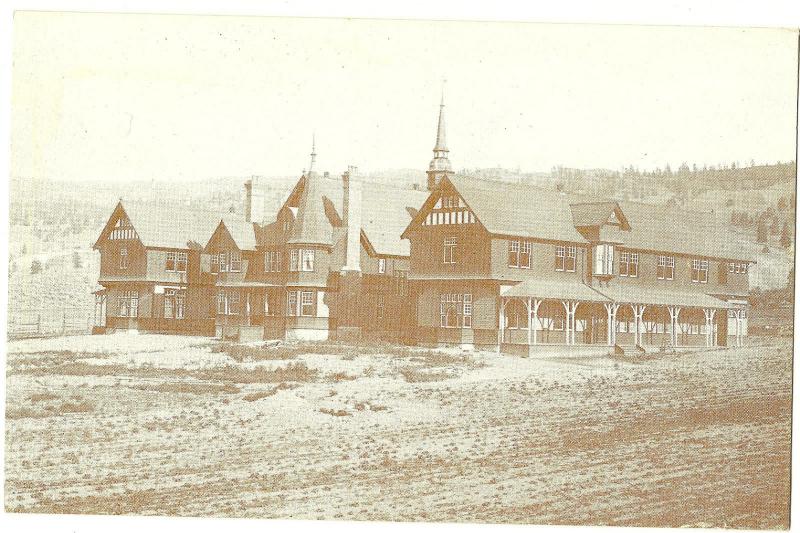 First Provincial Home Postcard Built in 1894 and Destroyed in 1972 BC 