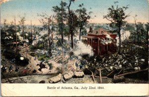 Postcard Battle of Atlanta, Georgia July 22nd, 1864