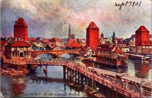 Strassburg By the Covered Bridges Tucks 7013 Vintage Postcard A58