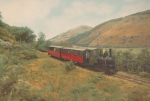 Douglas At Quarry Halt Station Welsh Wales Train Railway  Real Photo Postcard