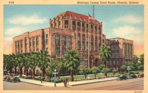 Vintage Postcard Maricopa County Court House and City Hall Phoenix Arizona AZ