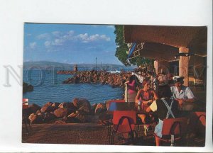 435631 ISRAEL Kibutz Ein Gev cafe Sea of Galilee Old postcard