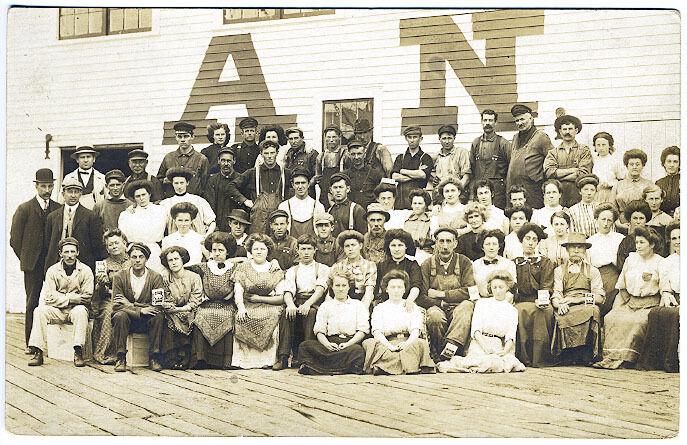 Boothbay Harbor ME Ace Playing Card Co. Workers Cards Real Photo RPPC Postcard