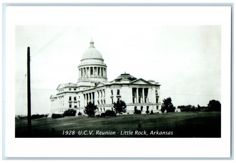 1928 UCV Reunion Arkansas State Capitol Looking South AR Reprint Postcard