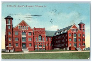 1912 Exterior View St Joseph Academy Building Ottumwa Iowa IA Vintage Postcard