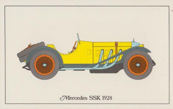 Mercedes SSK 1928 Supercharger Classic Car Postcard