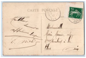 1912 The Temple Hotel Central Morez Jura Hauts-de-Bienne France Postcard