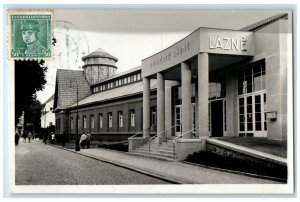 1935 Uhlicite Lazne Lazne Podebrady Czech Republic RPPC Photo Postcard