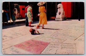 Grauman's Chinese Theatre  Hollywood  California   Postcard 1955