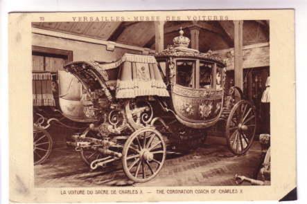 Coronation Coach Charles X Versailles Paris France, Braun & Cie 2601 A