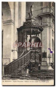 Postcard Old Rennes Saints Church Cahire