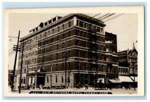 New National Hotel Building Topeka Kansas KS RPPC Photo Antique Postcard