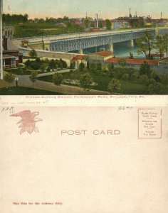 PHILADELPHIA PA FAIRMOUNT PARK GIRARD AVENUE BRIDGE UNDIVIDED ANTIQUE POSTCARD