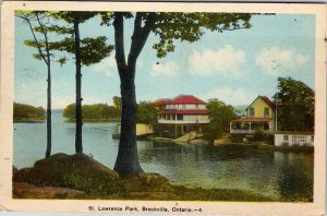 Postcard HOUSE SCENE Brockville Ontario ON AN8946