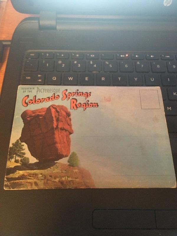 Vintage Picture Postcard Book:Colorado Springs Region 18 Views