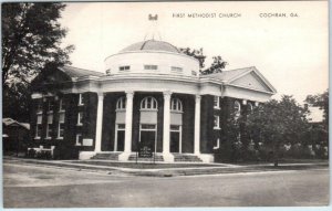 COCHRAN, Georgia GA ~ FIRST METHODIST CHURCH  Bleckley County  Postcard