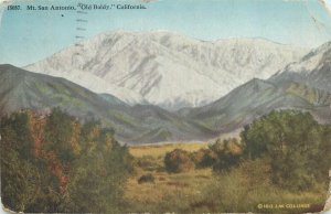 United States California Mount San Antonio  Old Baldy  scenic postcard