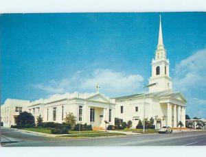 Damaged-Back Pre-1980 CHURCH SCENE Sarasota Florida FL A8783