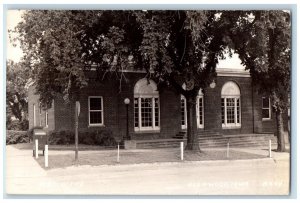 1940 Post Office Mail Box Glenwood Iowa IA RPPC Posted Photo Postcard