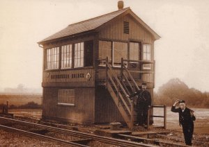 Maidenhead Train Railway Station Signal Box Photo Postcard