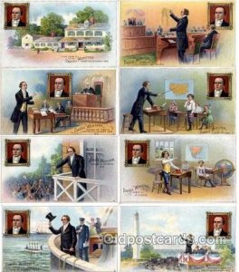 Daniel Webster Cigar Set of 8 Daniel Webster set Unused Two postcards have sm...