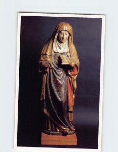 Postcard Saint Anne with Prayer Book, Zanesville Art Center, Zanesville, Ohio