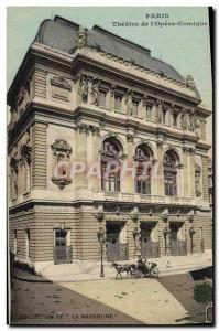 Old Postcard Theater of Paris & # 39Opera Comic Martial Advertisement opother...