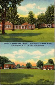 Children's School, Chautauqua Summer School Chautauqua NY Vintage Postcard L41