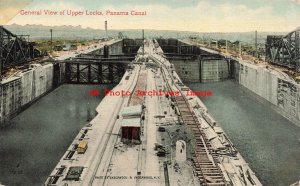 Panama, Canal, Upper Locks, General View, Underwood No 143-22