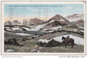 Wyoming Laramie Snowy Range In Medicine Bow National Forest West Of Laramie 1925