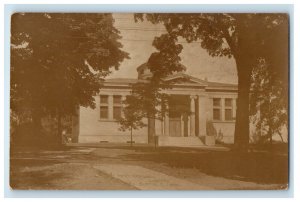 c1910's Kent Memorial Library Suffield Connecticut CT RPPC Photo Postcard