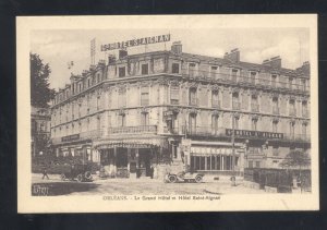 ORLEANS FRANCE LE GRAND HOTEL ET HOTEL SAINT AIGNAN 1910 VINTAGE POSTCARD