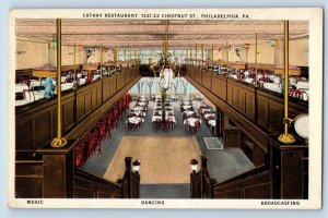 Philadelphia Pennsylvania PA Postcard Cathay Restaurant Chestnut Street Interior